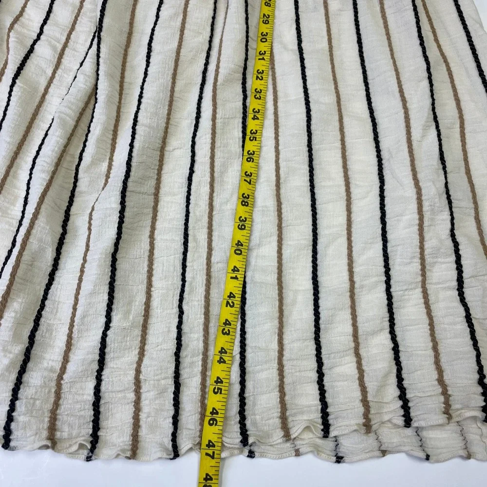 Three Graces London Striped Cotton Midi Dress 10 Beach Resortwear EuroSummer - Picture 15 of 16